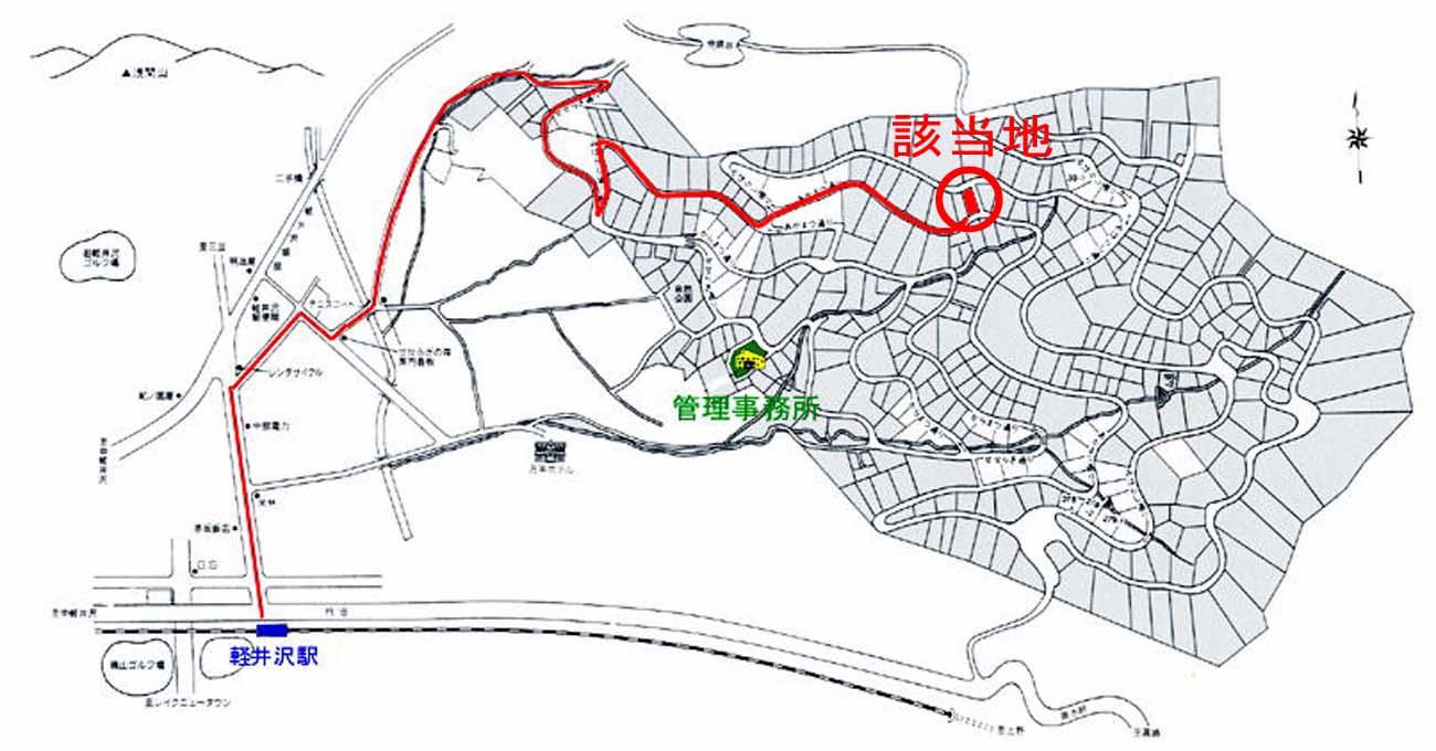 せせらぎの森 区画：38-2 案内図