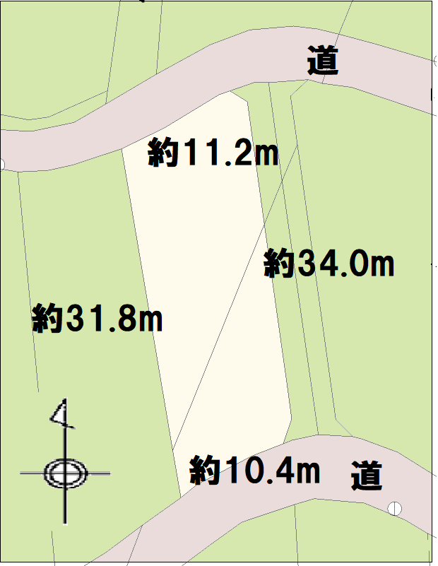 せせらぎの森 区画：38-2 敷地図